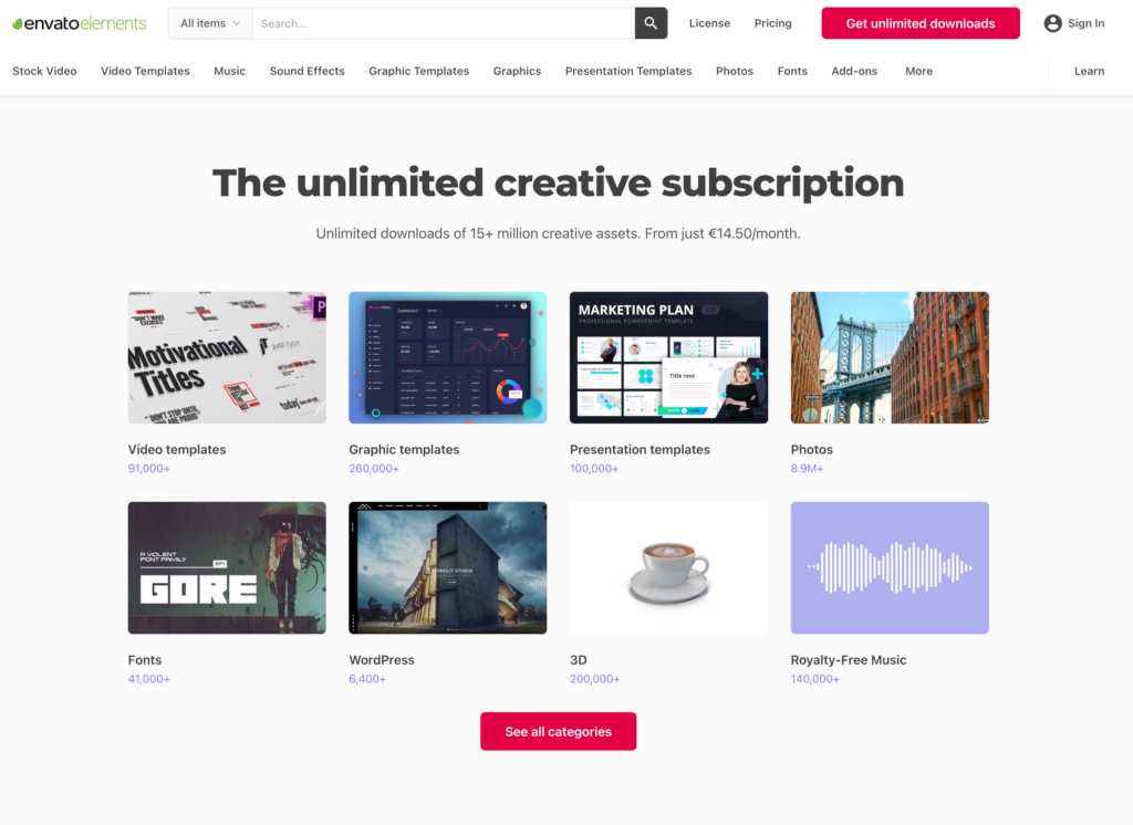 Comparing Top 5 Creative Digital Assets Platforms: Envato Elements ...